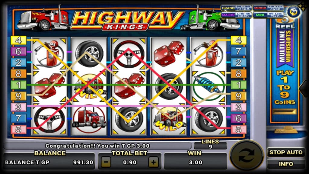 Slotxo Highway Kings หน้าแรกของเกมส์ 
